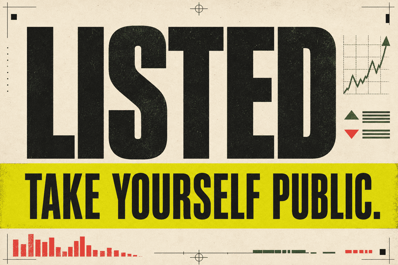 LISTED — a popularity contest disguised as a stock exchange logo